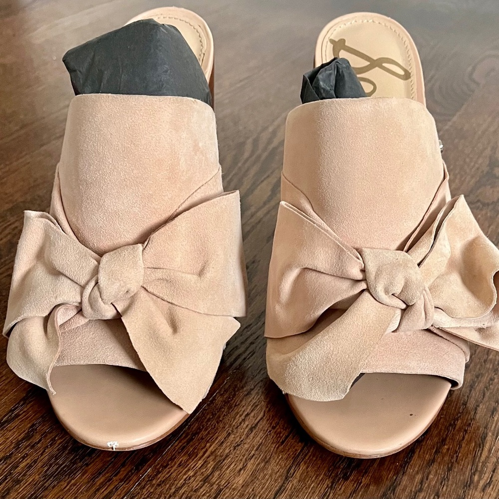 Sam Edelman Suede Heeled Mules